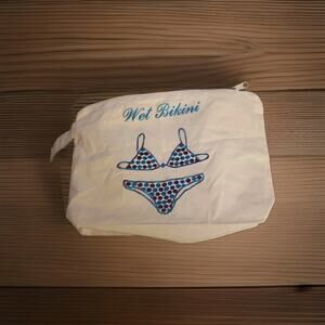 Women's Wet Swimsuit "Bikini Bag" White 10.5" x 8.5" Polyester